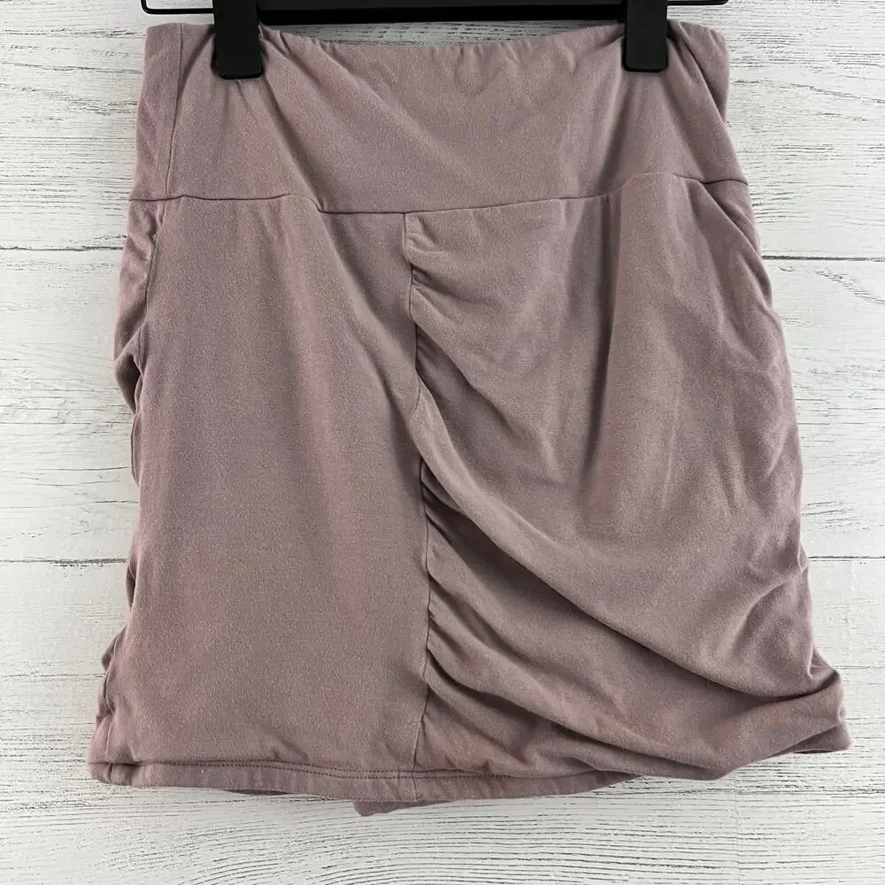 Free People Dusty Purple Fitted Y2K Mini Skirt Size M